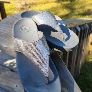Fitflop Metallic Silver Sandals